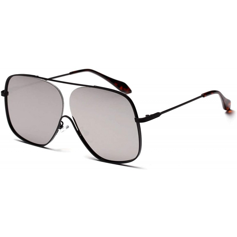 Square Sunglasses Designer Glasses Gradient Feminino - Silver - CC18ASTOTOD $11.21
