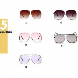 Square Sunglasses Designer Glasses Gradient Feminino - Silver - CC18ASTOTOD $11.21