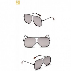 Square Sunglasses Designer Glasses Gradient Feminino - Silver - CC18ASTOTOD $11.21