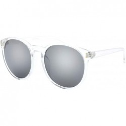 Oversized Urban Fashion Thin And Sleek Horn Tip Frame Sunglasses - Clear - C718YY22AXW $19.46
