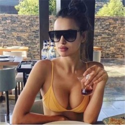 Round Classic Big Frame Sunglasses Women/men Models Outdoor Fashion Popular Sun Glasses Female UV400 - C6 - CO197A36SIO $14.27