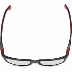Sport Men's CA5047 Square Sunglasses- 56 mm - Matte Black - C9180XDO2Q8 $50.82
