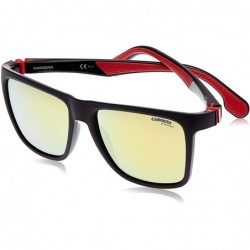 Sport Men's CA5047 Square Sunglasses- 56 mm - Matte Black - C9180XDO2Q8 $50.82