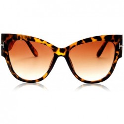 Round Fashion Sunglasses Women Oversized Frame Vintage Sun Glasses - C2 - C9190ORWNZN $19.66