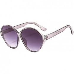 Oval Fashion Sunglasses for Women 100% UVA/UVB Protection Driving Sun Glasses for Fishing Riding Outdoors - C - CV18U8YE90E $...