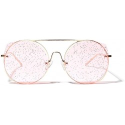 Round Oversized Polarized Sunglasses REYO Protection - Pink - C718NX0LLW0 $9.84