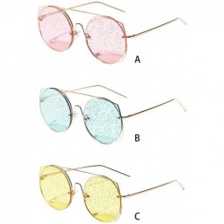 Round Oversized Polarized Sunglasses REYO Protection - Pink - C718NX0LLW0 $9.84