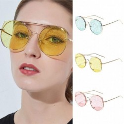 Round Oversized Polarized Sunglasses REYO Protection - Pink - C718NX0LLW0 $9.84