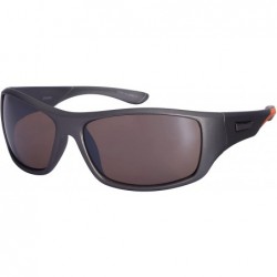 Sport Sports Sunglasses with Flash Mirror Lens 5700056SF-FM - Grey - CA1256WPAZR $19.46