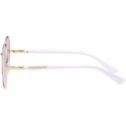 Wrap Ladies Glasses Retro Fashion Sunglasses anti-UV Non-Polarized Glasses - Tea - CF18AGX2RI3 $20.81