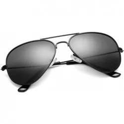 Aviator Polarized Aviator Sunglasses for Men Women Classes Metal Frame Mirror UV400 Sun Glasses - CE194686Q25 $19.39