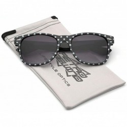 Sport Polka Dot Retro Fashion Sunglasses - 100% UV400 - Black - C411OXK5L8L $12.71