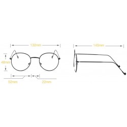 Round Ultra Light Men and Women Round Optical Glasses Retro Personality Trendy Flat Mirror - Bk - C218Y53MUA3 $9.12