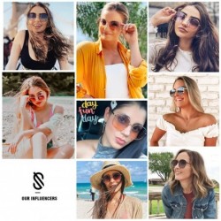 Square Designer Women Sunglasses Stylish Flat Mirrored Sunnies AURORA SJ1137 - C4 Silver Frame/Silver Mirrored Lens - CH192W0...