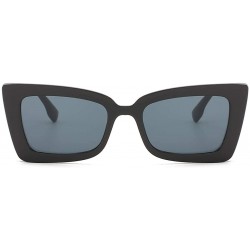 Round Square Sunglasses Small Vintage Candy Color Tinted Lens Shades UV400 Sun Glasses - Black&grey - C318NW4GSDE $9.32