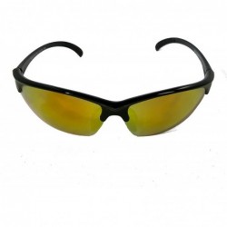 Semi-rimless Polarized Revo Sunglasses with Anti-Glare Lens - Super Lightweight - Red - CZ18EXKOZ87 $26.65