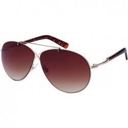 Aviator Modern Metal X Aviator Sunnies w/Gradient Lens 25145-AP - Rose Gold Demi - CP12NTWVYIY $18.60