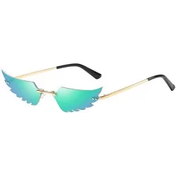 Round Outdoor Glasses Classic Polarized Sunglasses for Men UV400 - Green - CD19029XG89 $19.74