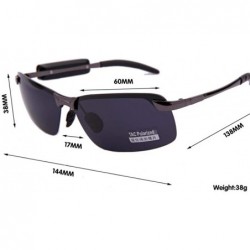 Aviator Polarized sunglasses- retro glasses- listening to music- driving mirror - B - CA18S72I9M0 $51.53