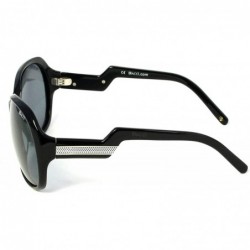 Oval Acetate Polarized Sunglasses for Women with Gift Box and Hard Case - Retro Oversized Designer Frames - C118OQ2G6SE $17.14
