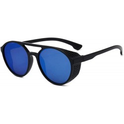 Oversized Sunglasses men's retro box trend sunglasses spread the impulse eye - Bright Black - C8190MOUX7L $23.86