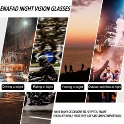 Square Vision Driving Glasses Polarized - A2-gun Frame/Yellow Lens Night-vision Glasses - CN18NDHHZ80 $23.14