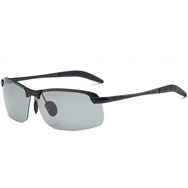 Oval Photochromic Polarized Sunglasses For Men And Women-Antiglare Eyewear - A - CN1905Y8234 $30.03