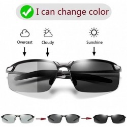 Oval Photochromic Polarized Sunglasses For Men And Women-Antiglare Eyewear - A - CN1905Y8234 $30.03