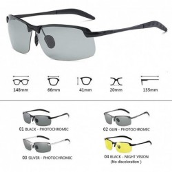 Oval Photochromic Polarized Sunglasses For Men And Women-Antiglare Eyewear - A - CN1905Y8234 $30.03