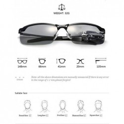 Oval Photochromic Polarized Sunglasses For Men And Women-Antiglare Eyewear - A - CN1905Y8234 $30.03