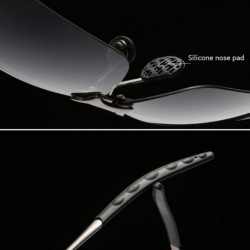 Oval Photochromic Polarized Sunglasses For Men And Women-Antiglare Eyewear - A - CN1905Y8234 $30.03