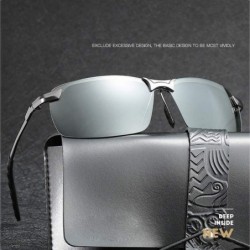 Oval Photochromic Polarized Sunglasses For Men And Women-Antiglare Eyewear - A - CN1905Y8234 $30.03