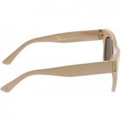 Square Shine on Square Focus Blue Light Filtering Reading Glasses - Taupe - CY18OI9WHYI $22.02