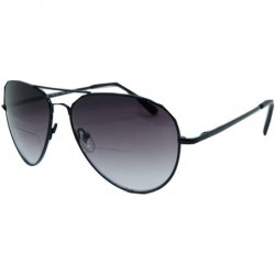 Oversized C.Moore Bifocal Aviator Sunglasses for Women and Men - Black - CP11J7KAQPJ $19.90