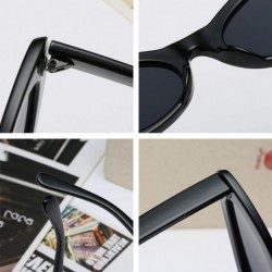 Sport Men and women Oval Sunglasses Fashion Simple Sunglasses Retro glasses - Sand Black - CB18LL08GWS $10.05