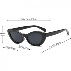 Sport Men and women Oval Sunglasses Fashion Simple Sunglasses Retro glasses - Sand Black - CB18LL08GWS $10.05