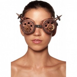 Goggle Steampunk Goggles (One Size Fits Most) - Bronze-gears - CX184ELD59K $13.56