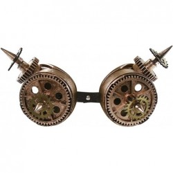 Goggle Steampunk Goggles (One Size Fits Most) - Bronze-gears - CX184ELD59K $13.56