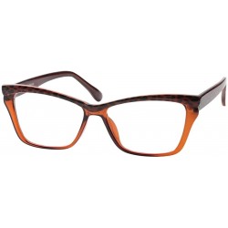 Butterfly Womens Leopard Butterfly Reading Glasses Fashion Eye Glass Frame - Tea - C318IIQE2AN $18.59