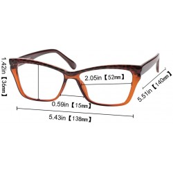 Butterfly Womens Leopard Butterfly Reading Glasses Fashion Eye Glass Frame - Tea - C318IIQE2AN $10.30