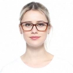 Butterfly Womens Leopard Butterfly Reading Glasses Fashion Eye Glass Frame - Tea - C318IIQE2AN $10.30