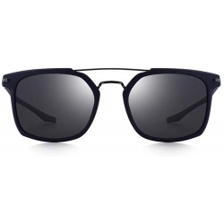 Aviator DESIGN Men Classic Square Polarized Sunglasses Lighter Frame 100% UV C01 Black - C03 Matte Black - CH18XNHD90H $16.04