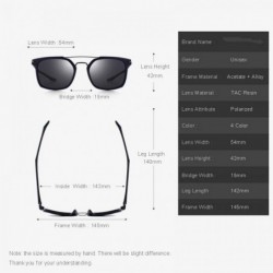 Aviator DESIGN Men Classic Square Polarized Sunglasses Lighter Frame 100% UV C01 Black - C03 Matte Black - CH18XNHD90H $16.04