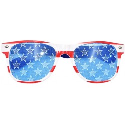 Square Cosume Glasses Fashion Print Glasses Party Fancy Dress Sunglasses Accessories for Men Women - B - C1196I0DHK7 $10.04