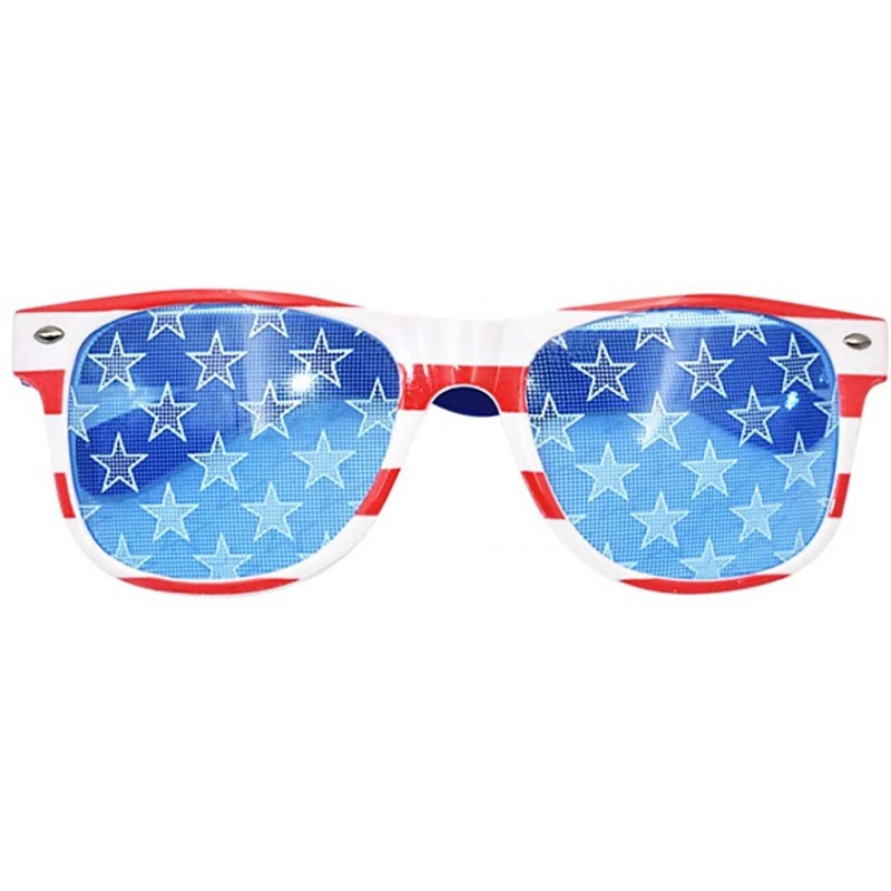 Square Cosume Glasses Fashion Print Glasses Party Fancy Dress Sunglasses Accessories for Men Women - B - C1196I0DHK7 $10.04