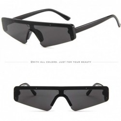 Sport Sunglasses for Women Men - Fashion UV Protection Vintage Glasses Irregular Frame Eyewear - E - CE18O9SH9O9 $8.11