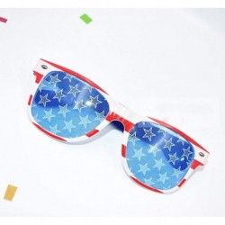 Square Cosume Glasses Fashion Print Glasses Party Fancy Dress Sunglasses Accessories for Men Women - B - C1196I0DHK7 $10.04