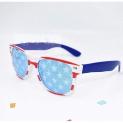 Square Cosume Glasses Fashion Print Glasses Party Fancy Dress Sunglasses Accessories for Men Women - B - C1196I0DHK7 $10.04