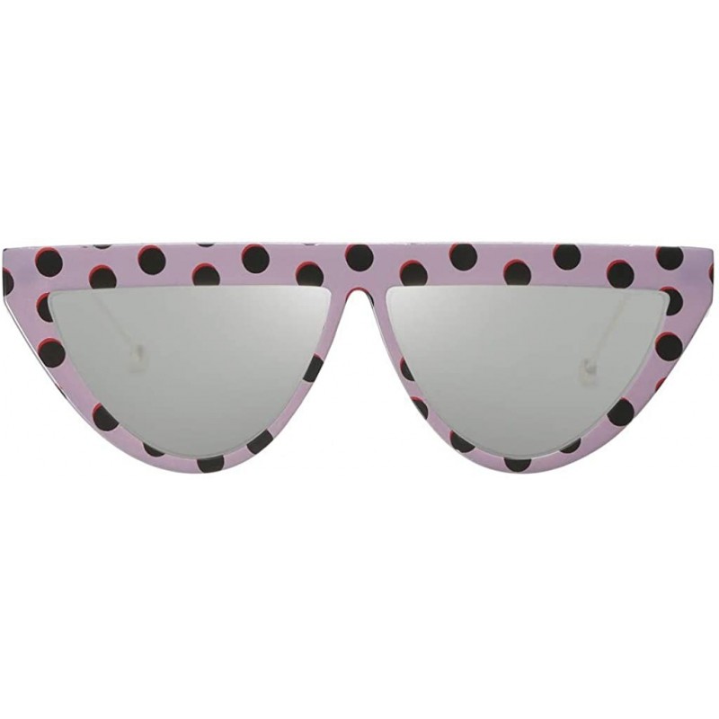 Wrap Vintage Small Semicircle Shape Sunglasses Glasses Retro Style For Unisex Women Men - H - CW196M7HUUT $11.46