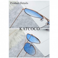 Aviator Lightweight Grandient Classic Aviator Style Metal Frame Sunglasses WITH CASE Colored Lens 58mm - Ocean - CJ18UASWUMN ...